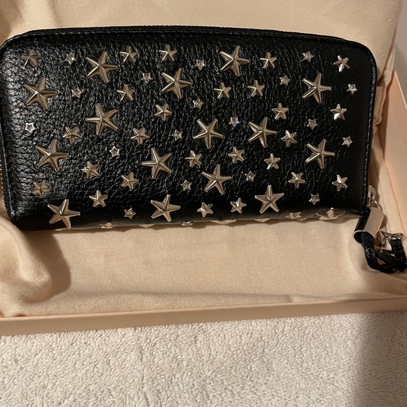 Jimmy Choo Handbags - Filipa star studded zip around wallet new with tags